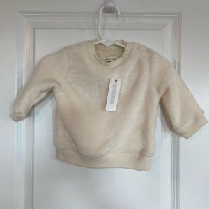 NWT Gymboree Fuzzy Sweatshirt in Ivory